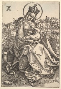 Die Jungfrau am grasbewachsenen Ufer, 1505 von Hans Baldung