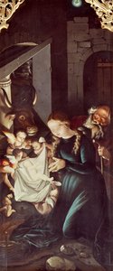 Geburt Jesu, Tafel der Geschichten der Jungfrau, Altartafel des Freiburger Münsters von Hans Baldung Grien