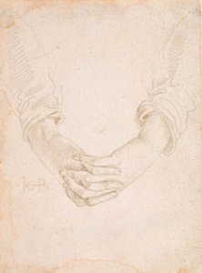 Studie von gefalteten Händen einer Frau von Hans Baldung Grien