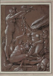 Hexensabbat (Nach Hans Baldung) von Urs Graf (ca. 1485-1527/28) von Hans Baldung Grien