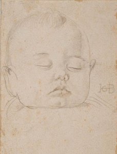 Der Kopf eines schlafenden Jungen, en face von Hans Baldung Grien