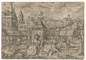 Bathseba erhält die Nachricht von Uria (Das Leben von David)