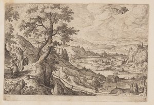 Tafel 5, aus Landschaften mit Szenen aus dem Alten und Neuen Testament und Ovids Metamorphosen