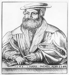 Porträt von Hans Sachs, 1545