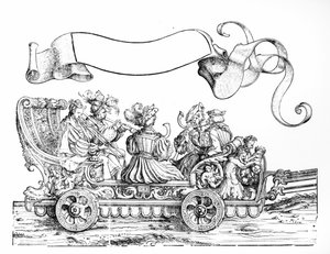 Eine Szene aus Maximilians Triumphzug, ca. 1516-18 von Hans Burgkmair