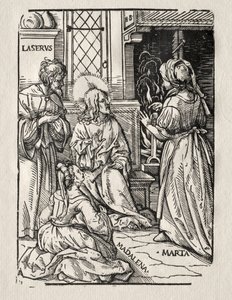 Christus im Haus des Lazarus, 1510 von Hans Burgkmair