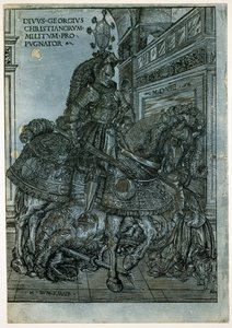 St. Georg zu Pferd, 1508 von Hans Burgkmair