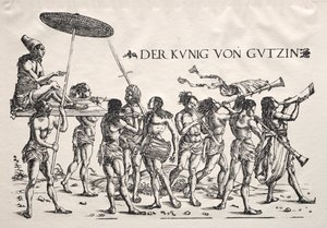Der König von Cochin von Hans Burgkmair