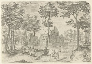 Ansicht des Schlosses von Rivieren