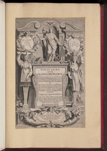 Titelseite für Biblia Sacra Cvm Glossa Ordinaria von Hans Collaert the Younger after Sir Peter Paul Rubens