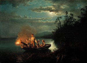 Nachtspeerenfischen am Krøderen-See
