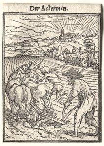 Totentanz: Der Pflüger von Hans Holbein