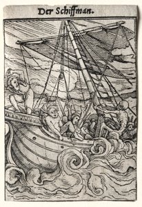 Totentanz: Der Seemann, ca. 1526 von Hans Holbein