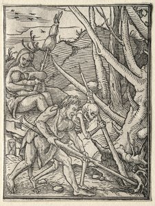 Der Totentanz: Adam pflügt die Erde
