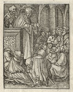 Der Totentanz: Der Prediger, Der Priester von Hans Holbein