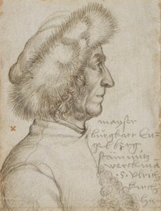 Porträt von Burghart Engelberg, Baumeister in Augsburg von Hans Holbein d.Æ.