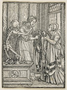 Die Gräfin aus dem Totentanz (Lyon), 1538, 1523-1526 von Hans Holbein der Jüngere