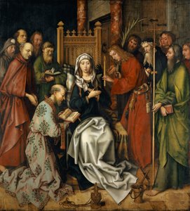 Der Tod der Jungfrau, vom Altar der Dominikaner in Frankfurt, 1501