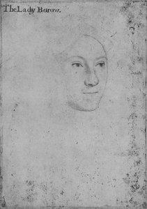 Alice London, Lady Borough, um 1541 von Hans Holbein der Jüngere