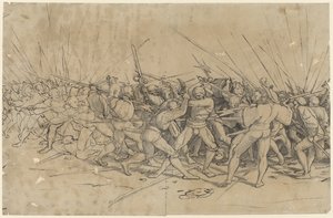 Kampfszene, ca. 1524 von Hans Holbein the Younger