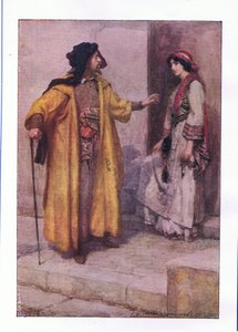 Hörst du mich, Jessica: Schließe meine Türen ab (Der Kaufmann von Venedig), aus Die vollständigen Werke von Shakespeare, veröffentlicht von George Harrap & Co Ltd, 1920er Jahre