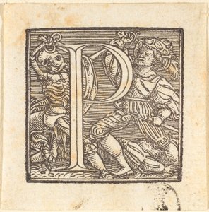 Buchstabe P von Hans Holbein der Jüngere