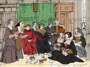 Die Familie More, nach der Skizze von Holbein im Basler Museum, 1527, 1903