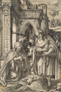 Die Geburt Christi, frühes 16. Jahrhundert von Hans Holbein der Jüngere