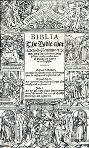 Titelseite der Coverdale-Bibel, 1535