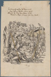 Wilhelm Tell verweigert die Ehre des Hutes von Gouverneur Gessler