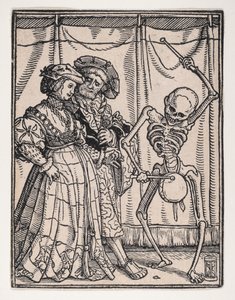 Die Edelfrau, aus Der Totentanz, ca. 1526, veröffentlicht 1538
