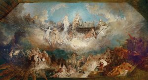 Das Versinken des Nibelungenschatzes im Rhein, ca. 1883