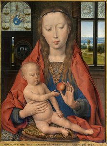 Detail des Diptychons von Maarten van Nieuwenhove von Hans Memling