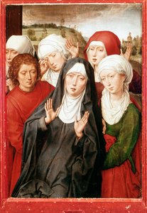 Diptychon von Granada: Die frommen Frauen und Johannes der Evangelist (15. Jahrhundert) von Hans Memling