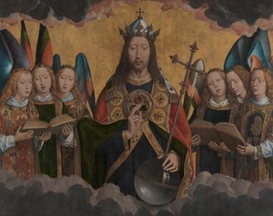 Gottvater mit singenden Engeln von Hans Memling