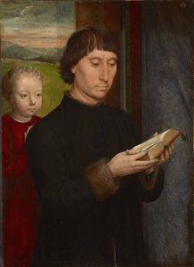 Porträt eines lesenden Mannes von Hans Memling