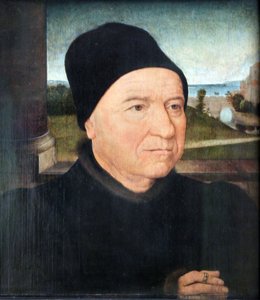 Porträt eines alten Mannes von Hans Memling