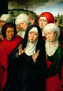Die heiligen Frauen, rechte Tafel des Deposition-Diptychons, ca. 1492-94 von Hans Memling