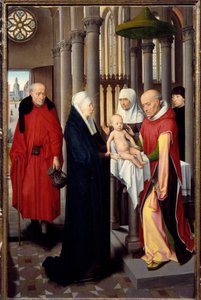 Triptychon der Anbetung der Könige (Detail) von Hans Memling