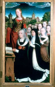 Triptychon der Familie Moreel, (Detail), 1484 von Hans Memling