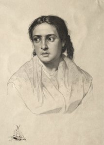 Kopf eines Mädchens, 1870