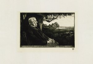 Porträt des Komponisten Johan Peter Emilius Hartmann 1805-1900, 1897