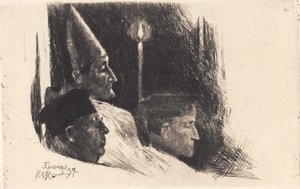 Der Erzbischof von Florenz feiert die Ostermesse von Hans Nikolaj Hansen