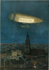 Parseval-Luftschiff über Berlin