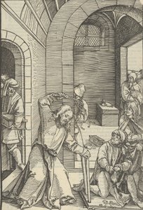 Christus reinigt den Tempel, aus Speculum passionis domini nostri Ihesu Christi, 1507