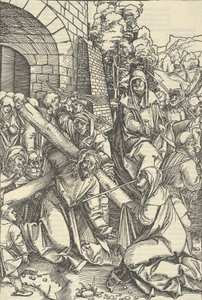 Das Tragen des Kreuzes, aus Speculum passionis domini nostri Ihesu Christi, 1507