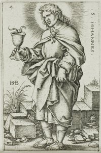 Heiliger Johannes, Tafel 4 aus Die zwölf Apostel von Hans Sebald Beham