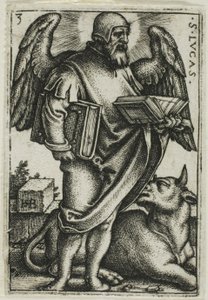 St. Lukas, aus Die vier Evangelisten von Hans Sebald Beham