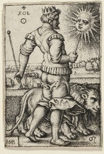 Sonne, Platte vier aus Die sieben Planeten mit den Tierkreiszeichen