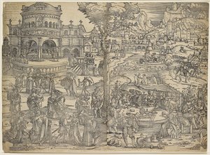Das Fest des Herodes von Hans Sebald Beham